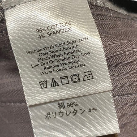 Eddie Bauer Womens 12 Mercer Fit Chino Pants Gray Flat Front Stretch Career - Picture 6 of 7